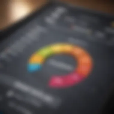 Reviewing Your Credit Report A visual representation of a credit report with highlighted sections for review