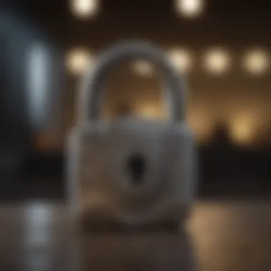 A secure padlock representing transaction security