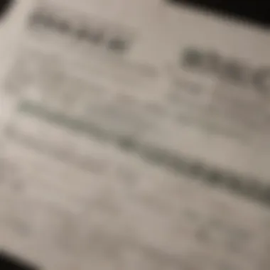 Detailed View of a Completed Deposit Slip Detailed view of a bank money deposit slip filled with information