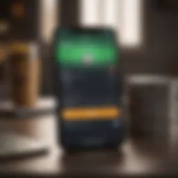 Overview of Cash App's user interface showcasing financial features