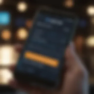 Digital Wallet Interface Address Changes Illustration of a digital wallet interface showcasing address changes