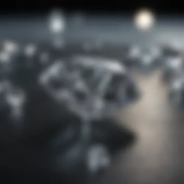 Glistening diamond showcasing its brilliance