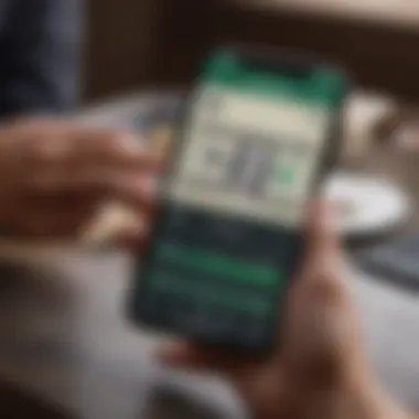 Cash App Interface for Receiving Money Visual representation of Cash App interface highlighting the receiving money feature.