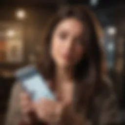 User navigating MoneyGram mobile wallet interface