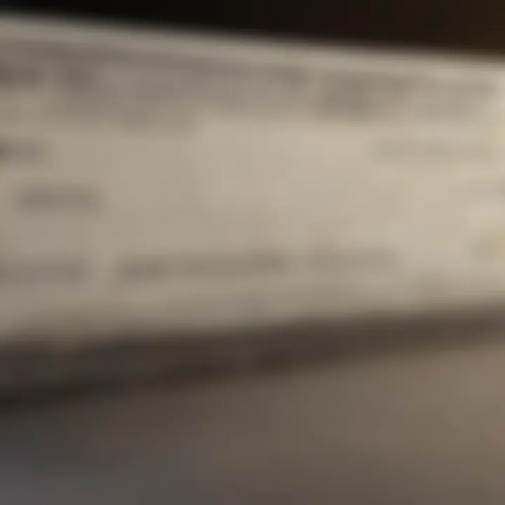 A detailed view of personal checks showcasing various designs.