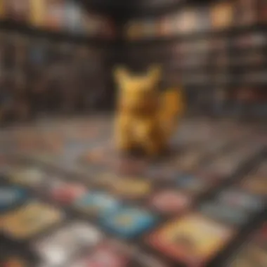 Showcasing an Organized Pokémon Card Collection A vibrant collection of Pokémon cards organized by rarity and condition.