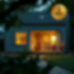 Conceptual illustration of home equity