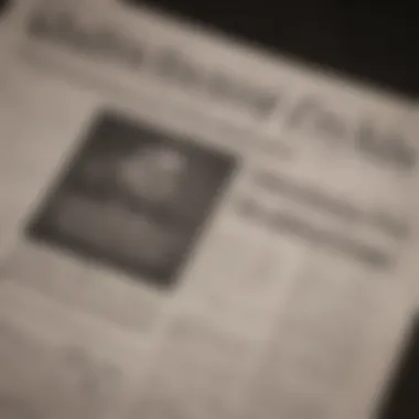 Understanding Federal Fiscal Policies A close-up of a newspaper headline about federal fiscal policies