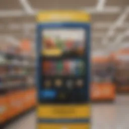 A close-up view of the Walmart PriceChecker interface showcasing its user-friendly design.